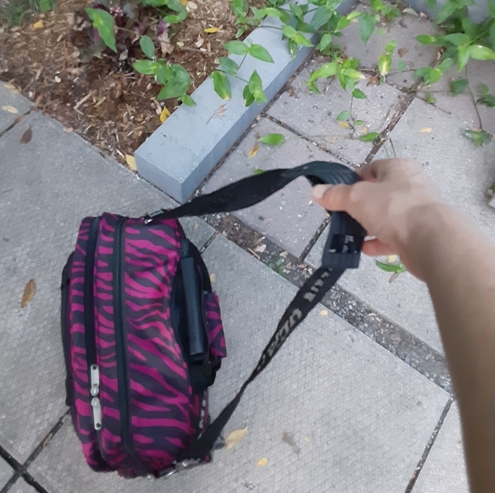Stylish Pink Zebra Print Travel Bag - Picture 10 of 16